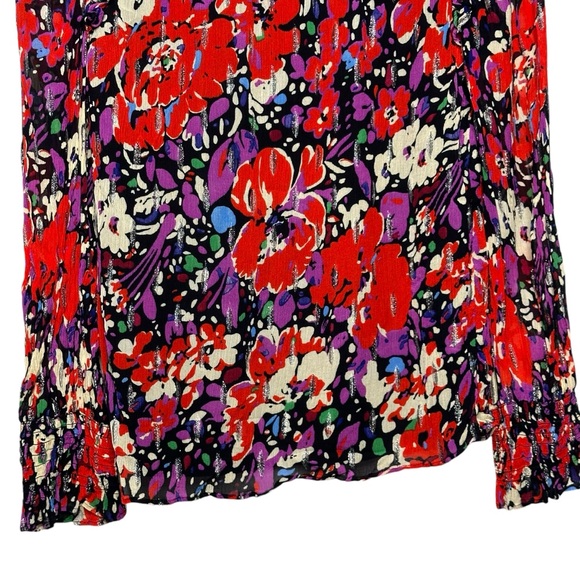 J Crew Smocked Popover Top in Lurex Dot Small - Picture 6 of 11